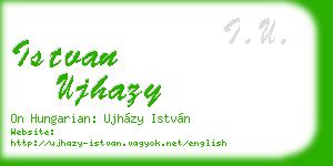 istvan ujhazy business card