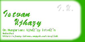 istvan ujhazy business card